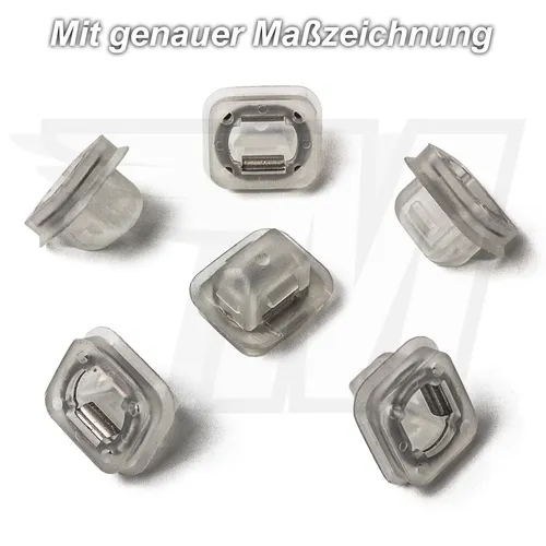 5x Befestigungsclips Holz Verkleidung für BMW 3er X5 | 51418215806 07149158194