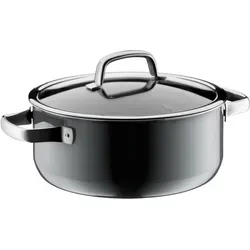 WMF Fusiontec Mineral Kochtopf 24cm - Induktionsgeeignet, kratzfest und energieeffizient - Kochtopf 24 cm mit Glasdeckel, 4,4l Volumen, aus langlebigem FUSIONTEC-Material, ideal für fettfreies Kochen und alle Herdarten, inklusive Induktion. Hitzebeständig bis 250°C.