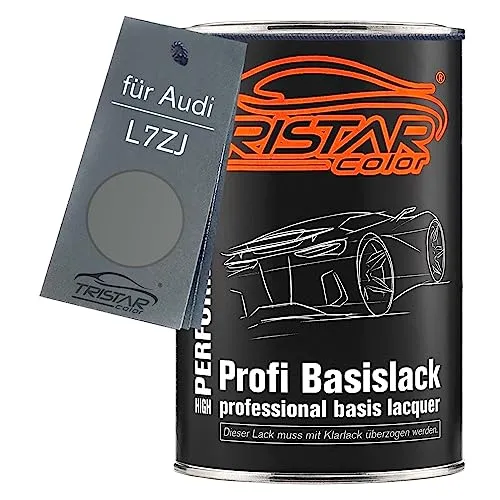 TRISTARcolor Autolack Dose spritzfertig für Audi L7ZJ Felgenkappengrau Metallic Basislack 1,0 Liter 1000ml
