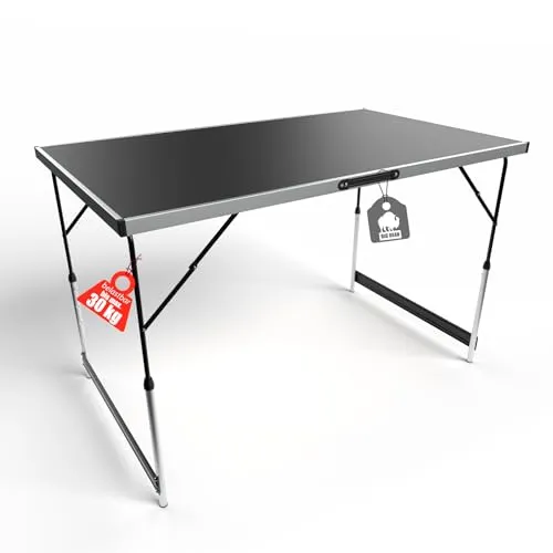 BigDean Klappbarer Multifunktionstisch 100x60 cm mit Stabiler Mittelstrebe