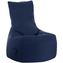 Sitting Point Sessel Swing Scuba 300 l Jeansblau - Sitzsäcke für drinnen und draußen, mit wasserabweisendem Bezug und praktischer Seitentasche für Handy und Fernbedienung. Die EPS-Perlen sorgen für perfekten Komfort und passen sich deinem Körper an.