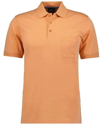 RAGMAN Herren Softknit-Polo mit Brusttasche in Apriko, XXL von RAGMAN