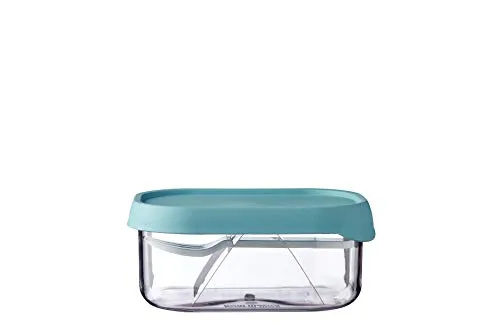 Mepal - Obstbox Take a Break - Obstbox zum Mitnehmen für frisches Obst - Box mit kleiner Obstgabel - Passt perfekt in die Take a Break Lunchbox - 250 ml - Nordic Green