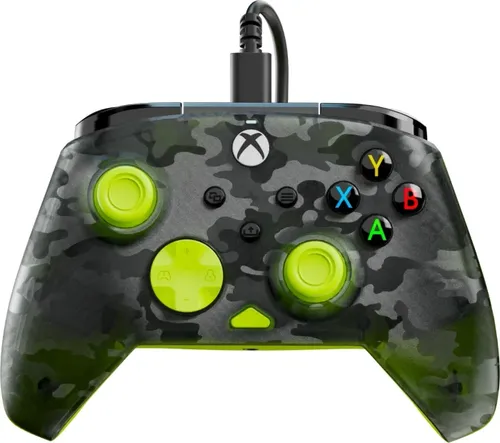 Turtle Beach Rematch Core Ghost Schwarz Camo/Gelb Wired Gaming Controller - Gaming Controller für Xbox Series X/S, Xbox One und Windows PCs mit anpassbaren Impuls-Triggern und ergonomischem Design für ultimativen Spielkomfort.