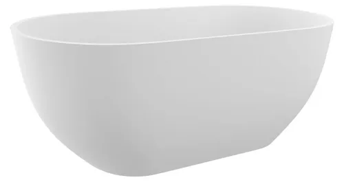 Freistehende Oval Badewanne 150x75cm aus Gußstein