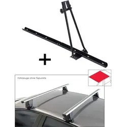 Fahrradträger ORION + Dachträger VDP Delta für Jeep Compass (ab 2017) - Praktisches Set aus Fahrradträger und Dachträger, ideal für Jeep Compass (MP/552). Einfache Montage, geeignet für alle Fahrradtypen bis 15 kg. Maximale Dachbelastung: 50 kg. Robuste Materialien für sicheren Transport.
