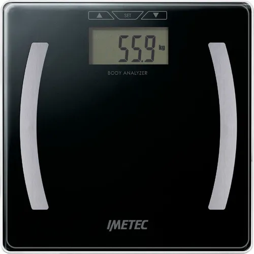 Imetec Body Analizer ES7 400, Diagnosewaage zur Ermittlung des Körperwassers, Muskelanteils und Körperfetts