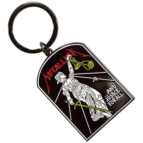 Rock Off officially licensed products Metallica And Justice For All Tombstone Schlüsselring Keychain One Size
