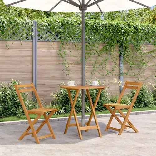 furnicato Klappbarer Gartentisch aus Massivholz 70 cm