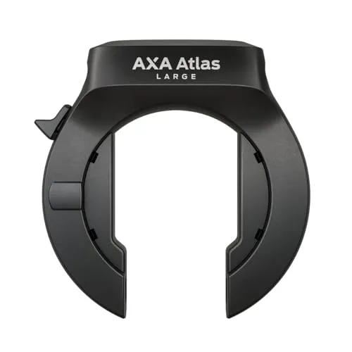 AXA Atlas Large Retractable – Hochsicherheits-Rahmenschloss mit abziehbarem Schlüssel - MAXIMALER SCHUTZ: Der 8,5 mm starke Stahlbügel bietet effektiven Schutz gegen Diebstahl. Mit Sicherheitsstufe 14 und flexibler Montage für verschiedene Rahmenrohre ist dieses Schloss ideal für dein Fahrrad.
