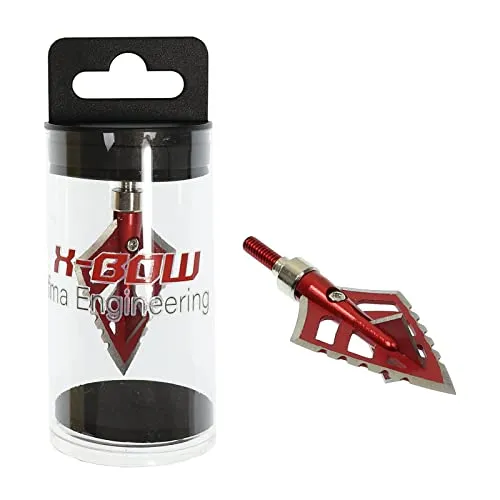X-Bow FMA Edge Jagdspitzen – Schraubspitzen für Pfeile und Armbrustbolzen – präzise, scharf und robust – aus Metall (3er Pack, Edge XII)