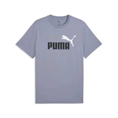 PUMA Herren Essentials 2 Colour No. 1 Logo T-Shirt XS, Gray Sky - Stylisches Herren T-Shirt mit Rundhalsausschnitt und kurzen Ärmeln. Das auffällige PUMA No. 1 Logo sorgt für einen sportlichen Look und bietet hohen Tragekomfort.
