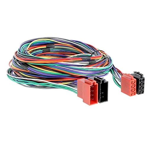 Maxxcount ISO (F) - ISO (M) Radio Verlängerungskabel 5m - Verbindungskabel für Fahrzeugelektronik, idealer Umrüstadapter für Stromversorgung und Lautsprecher, passend für alle Fahrzeuge mit ISO-Anschluss.