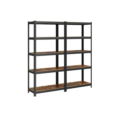 SONGMICS Standregal 2er Set, 5 Ablagen, 650 kg belastbar