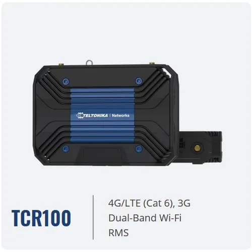 Teltonika TCR100 4G-Router für Wohnmobil und zuhause - Router mit Cat.6 4G für schnelles Internet bis 300 Mbps, ideal für Wohnmobile und Zuhause, temperaturbeständig von -40℃ bis 75℃.