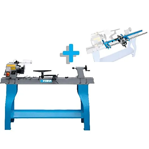 Holz-Drehbank 1100 mm. Mit Fervi-Werkbank 0758