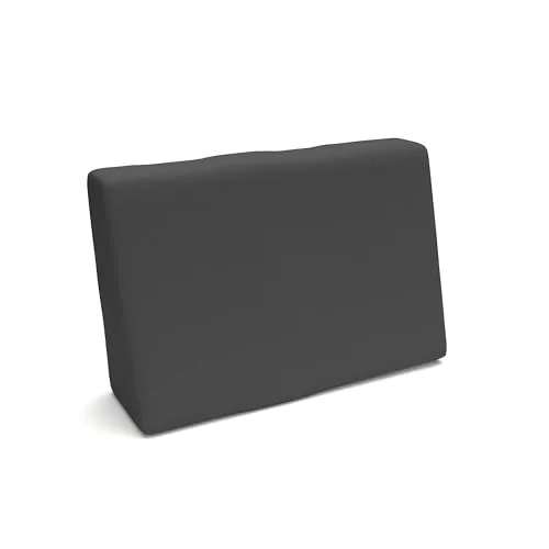 POKAR Palettenkissen Wasserabweisend Palettenauflagen mit abnehmbarem Bezug Palettenauflage Palettenmöbel Palettensofa, Seitenkissen 60x40, Anthrazit