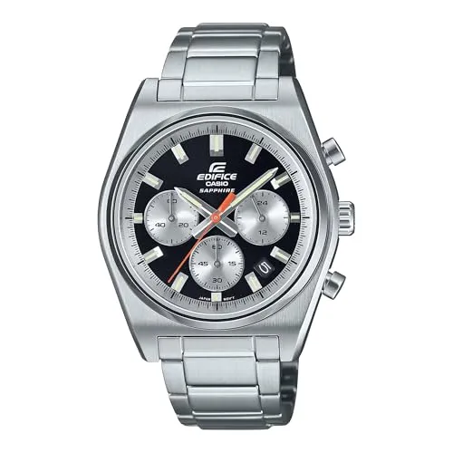 Casio Watch EFB-730D-1AVUEF - Armbanduhren für Herren, sportlicher EDIFICE Chronograph mit Kalenderfunktion, leuchtenden Zeigern und wasserdicht bis 10 bar, ideal für Motorsport-Enthusiasten.