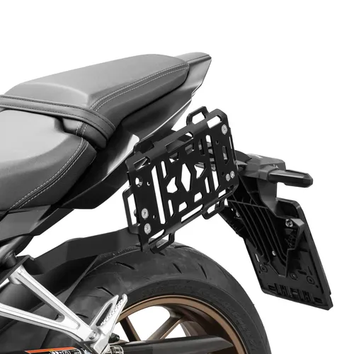 ZIEGER Seitentaschenträger für Honda CB 650 R (2021-26) - Robuster und eleganter Seitentaschenträger aus pulverbeschichtetem Aluminium. Ideal für sicheres Gepäck, inklusive Montagezubehör für einfachen Einbau.