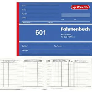 Herlitz 601 Fahrtenbuch A6 quer von herlitz