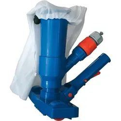 Gre Pool-Bodensauger - Manueller Poolreiniger für einfache Reinigung von Algen und Schmutz, ideal für Schwimmbecken ohne Pumpe. Lieferung inklusive Netz für effektive Schmutzaufnahme.