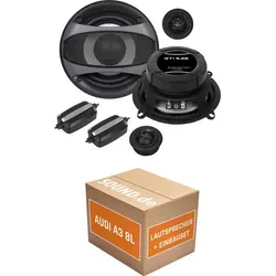 Crunch GTi5.2E Lautsprecher Einbaupaket für Audi A3 8L - Komplettset für Audi A3 8L (1996-2003) mit 2x Tief-Mitteltöner und 2x Hochtöner. Einfache Installation dank Adapterringen und -steckern. Genießen Sie hochwertigen Klang in Ihrem Fahrzeug!