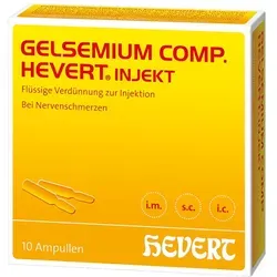 Gelsemium Comp.hevert injekt Ampullen - Apothekenpflichtige Arzneimittel zur Linderung von Beschwerden, ideal für schnelle Hilfe bei stressbedingten Symptomen.