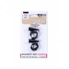 Longfield Games Boule - Petanque Kugelmagnet 2 Stück - Boule Spiel mit 2 hochwertigen Kugelmagneten aus Kunststoff, ideal für ein einfaches und sicheres Aufbewahren der Boulekugeln.