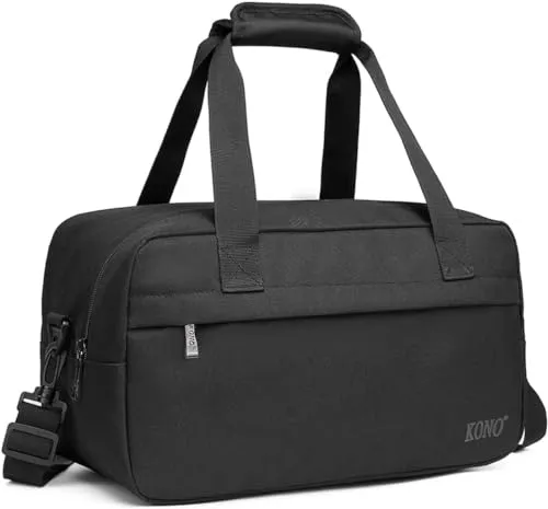 KONO Reisetasche Weekender 40x20x25 cm - Perfekte Handgepäcklösung für Ryanair - Handgepäckstasche 40x20x25 cm, ideal für Ryanair und andere Airlines, leicht, langlebig und mit multifunktionalen Trageoptionen für maximalen Komfort.