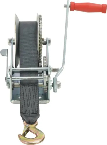 vidaXL Handwinde mit Gurt 1587 kg - Handwinde für Anhänger und Geländewagen, mit robustem und korrosionsbeständigem Gurtband für einfaches Ziehen von schweren Lasten.