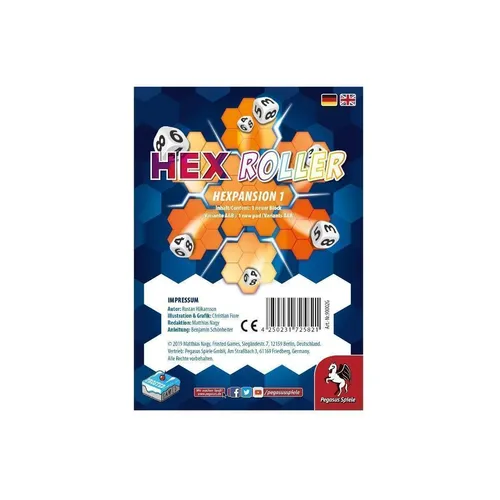90002G - HexRoller: Hexpansion 1 (Erweiterung, DE-Ausgabe)