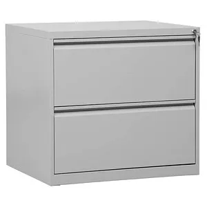 Gürkan Hängeregistraturschrank grau/grau 2 Schubladen - Büroschränke mit zwei praktischen Schubladen für optimale Aktenorganisation, ideal für effizientes Arbeiten im Büro.