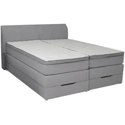 Carryhome Boxspringbett Silber 180x200 cm von Roller