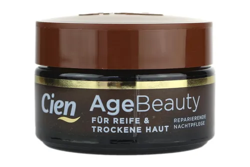 Cien Age Beauty Reparierende Nacht Creme mit Manuka Honig 50ml - Unisex Nachtcreme für reife und trockene Haut, angereichert mit Manuka Honig und Vitaminen für intensive Regeneration und Feuchtigkeit über Nacht.