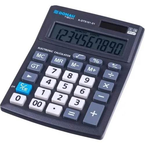 Donau Bürorechner tech, 10-stellig, anzeige, masse 137x101x30mm, schwarz (Batterien, Solarzellen) (43096092)