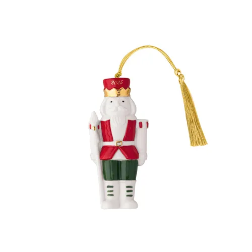 Villeroy & Boch Christmas Classics Ornament Nussknacker 10,5 cm - Christbaum- & Feiertagsschmuck, handgefertigter Weihnachtsanhänger aus Porzellan, sorgt für festliche Stimmung und ist ein echter Blickfang!