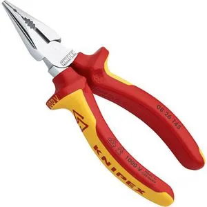 Knipex Kombizange 08 26 145 - Spitz-Kombizange, 145mm, VDE isoliert für sicheres Arbeiten in schwer zugänglichen Bereichen