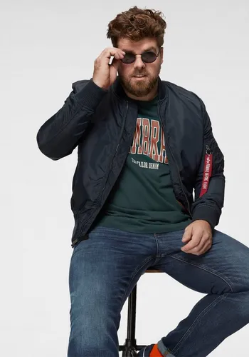 ALPHA INDUSTRIES MA-1 TT Bomberjacke Herren - Modische Funktionsjacke aus 100% wasserabweisendem Nylon, mit praktischen Taschen und Rippbündchen für optimalen Tragekomfort.