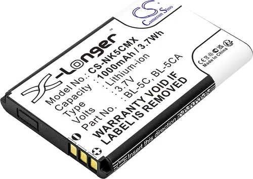 TECHTEK Akku Kompatibel mit [Nokia] 105 (2023), 105 4G (2023), 1100, 1101, 1110, 1110i, 1112, 1200, 1208, 1255, 1280, 1315, 1600, 1650, 2112, 2118, 2