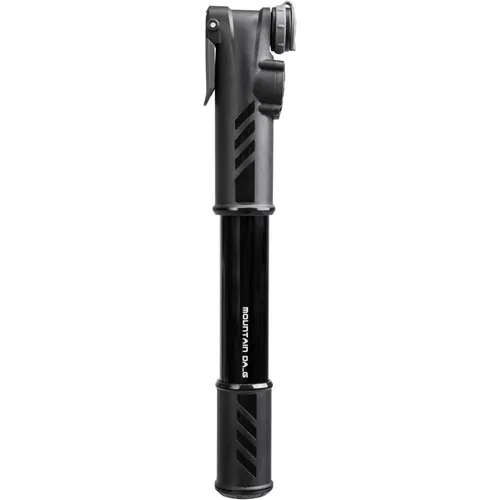 Topeak TMDA-1G Mountain Minipumpe – Schwarz, 22,3cm - Luftpumpen mit Dual-Action-Technologie für schnelles Aufpumpen von MTB-Reifen bis 60 psi. Integriertes Manometer für präzise Druckkontrolle und hochwertige Aluminiumverbindung für maximale Dichtigkeit.