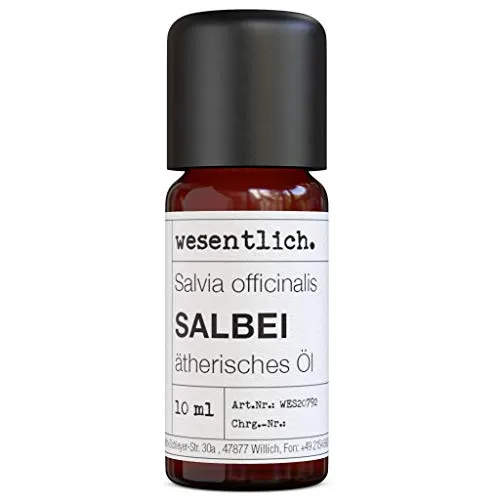 Salbei 10ml - Salvia officinalis - von wesentlich. - reines ätherisches Öl in der Glasflasche