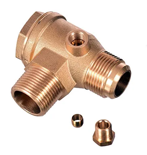 TC TECHNIC Rückschlagventil 3/4 x 3/4 (26mm x 26mm) Luftkompressor Messing Ventil Verbinder Werkzeug Luft Kompressor zum Verbinden