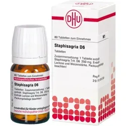 Staphisagria D 6 Tabletten 80 St