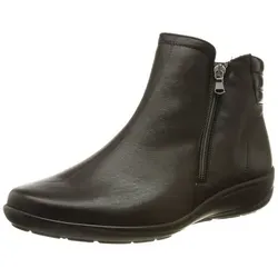 Semler Komfort Stiefeletten Birgit Damen – Schwarz 39 EU - Wanderschuhe: Bequeme und warm gefütterte Stiefeletten mit flachem Absatz, ideal für lange Spaziergänge und kältere Tage.