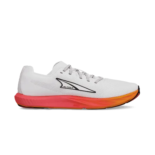 ALTRA RUNNING W ESCALANTE 4 Laufschuhe Damen - WHITE/ORANGE B - Laufschuhe für Damen mit sockenähnlichem Obermaterial für perfekten Halt. Ideal für schnelle Trainingsläufe und Alltagsstrecken – für ein natürliches Laufgefühl und maximale Zehenfreiheit.