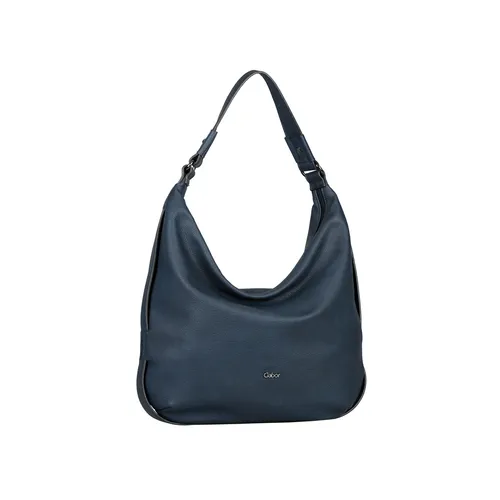 Gabor bags Malu Damen Hobo Bag - Mittelgroße Schultertasche in Blau, elegantes Design mit raffiniertem Cut-Out Riemen und praktischen Fächern