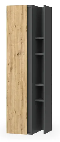 Vicco Badschrank Edelin, Anthrazit/Artisan, 35 x 120 cm - Stylischer Bad-Hängeschrank mit 4 Ablagefächern für optimale Organisation. Das moderne Design und die pflegeleichte Oberfläche machen ihn zum idealen Möbelstück für jedes Badezimmer.