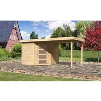 Karibu Holz-Gartenhaus Linköbing Pultdach 238x242 cm von Karibu