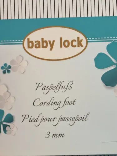 Nähmaschinenfüße von baby lock