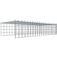 Gabiona Gabione-Anbaukorb Typ 4 - 20 x 100 x 40 cm - Gabionen-Anbaukorb für flexible Erweiterungen, mit 4 mm starkem verzinktem Drahtgitter für hohen Korrosionsschutz, ideal für kreative Garten- und Landschaftsgestaltung.